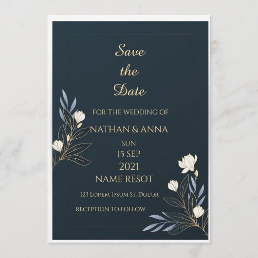 Invitation Cartons d'invitation de mariage (Devant)