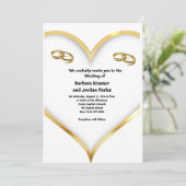 Invitation Cartons d'invitation de mariage (Debout devant)