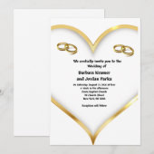 Invitation Cartons d'invitation de mariage (Devant / Derrière)