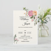 Invitation Cartons d'invitation de mariage (Debout devant)