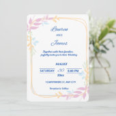 Invitation Cartons d'invitation de mariage (Debout devant)