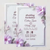 Invitation Cartons d'invitation de mariage (Devant / Derrière)