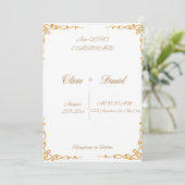 Invitation Cartons d'invitation de mariage (Debout devant)