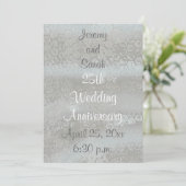 Invitation Cartons d'invitation de mariage 25e anniversaire d (Debout devant)