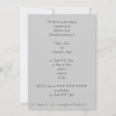 Invitation Cartons d'invitation de mariage 25e anniversaire d (Dos)