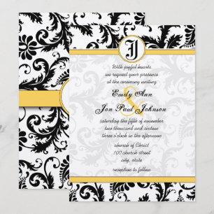 Invitation Cartons d'invitation de mariage à tourbillons en d