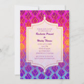 Invitation Cartons d'invitation de mariage arabe marocain aux (Devant)