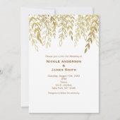 Invitation Cartons d'invitation de mariage aux branches rusti (Devant)