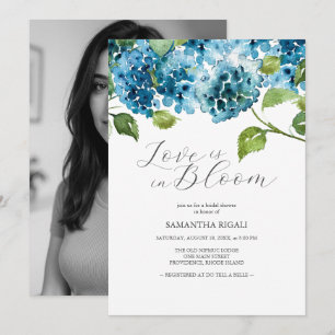 Invitation Cartons d'invitation de mariage bleu hydrangea