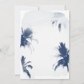 Invitation Cartons d'invitation de mariage chic à la plage av (Dos)