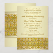 Invitation Cartons d'invitation de mariage de 50 ans de maria (Devant / Derrière)