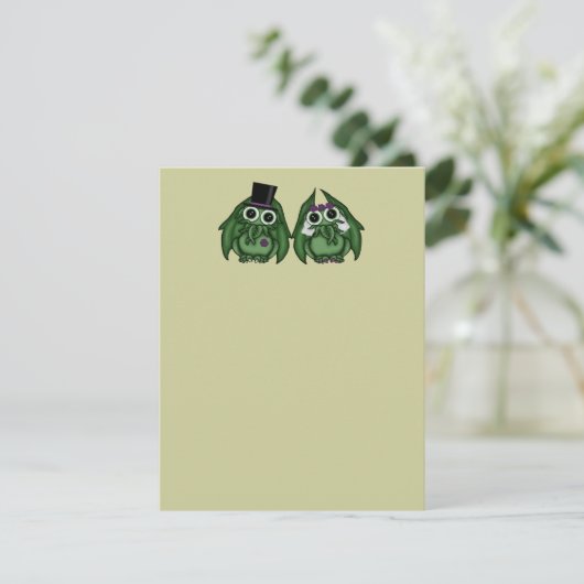 Invitation Cartons d'invitation de mariage de Cthulhu vierges (Debout devant)