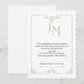 Invitation Cartons d'invitation de mariage élégants (Devant / Derrière)