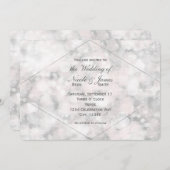 Invitation Cartons d'invitation de mariage élégants et glamou (Devant / Derrière)