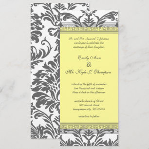 Invitation Cartons d'invitation de mariage gris charbon et ja