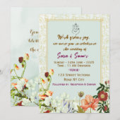 Invitation Cartons d'invitation de mariage indien (Devant / Derrière)