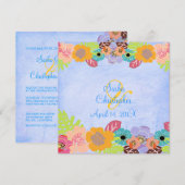 Invitation Cartons d'invitation de mariage Leis/Luau (Devant / Derrière)