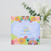 Invitation Cartons d'invitation de mariage Leis/Luau (Debout devant)