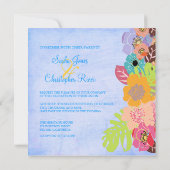 Invitation Cartons d'invitation de mariage Leis/Luau (Dos)