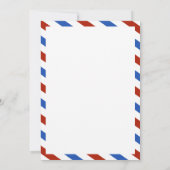 Invitation Cartons d'invitation de mariage moderne par avion (Dos)