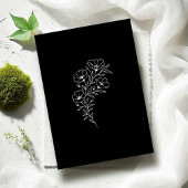 Invitation Cartons d'invitation de mariage noirs