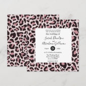 Invitation Cartons d'invitation de mariage Rose Gold à Imprim (Devant / Derrière)