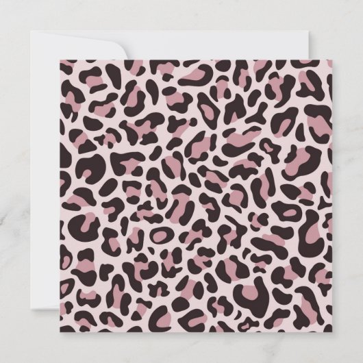 Invitation Cartons d'invitation de mariage Rose Or Imprimé Lé (Dos)