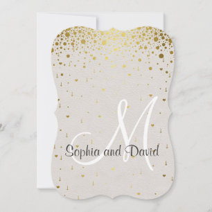 Invitation Cartons d'invitation de mariage RSVP Confettis D
