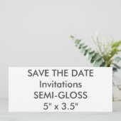 Invitation Cartons d'invitation de mariage semi-brillant 110g (Debout devant)