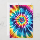 Invitation Cartons d'invitation de mariage tie-dye psychédéli (Dos)