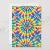 Invitation Cartons d'invitation de mariage tie dye psychédéli (Dos)