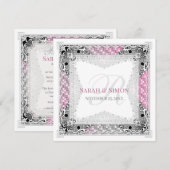 Invitation Cartons d'invitation de mariage tribal à effet Bok (Devant / Derrière)
