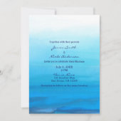 Invitation Cartons d'invitation de mariage tropical à l'aquar (Devant)