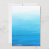 Invitation Cartons d'invitation de mariage tropical à l'aquar (Dos)