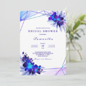 Invitation Cartons d'invitation de mariage turquoise violet (Debout devant)