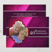 Invitation Cartons d'invitation de photo d'anniversaire de ma (Devant / Derrière)