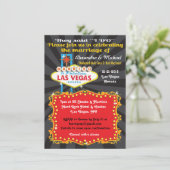 Invitation Cartons d'invitation de réception de mariage après (Debout devant)