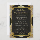 Invitation Cartons d'invitation de réception de mariage Art D (Dos)
