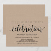 Invitation Cartons d'invitation de réception de mariage en el (Devant / Derrière)