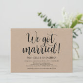 Invitation Cartons d'invitation de réception de mariage en fu (Debout devant)