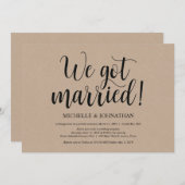 Invitation Cartons d'invitation de réception de mariage en fu (Devant / Derrière)