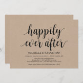 Invitation Cartons d'invitation de réception de mariage en kr (Devant / Derrière)