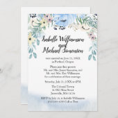 Invitation Cartons d'invitation de réception de mariage intim (Devant / Derrière)