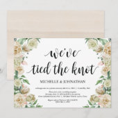 Invitation Cartons d'invitation de réception de mariage print (Devant / Derrière)