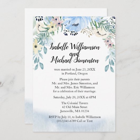 Invitation Cartons d'invitation de réception pour évasion en (Devant / Derrière)