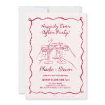 Cartons d'invitation de soirée de mariage pour une