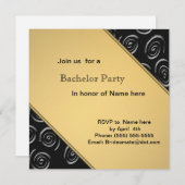 Invitation Cartons d'invitation de soirée d'enterrement de vi (Devant / Derrière)