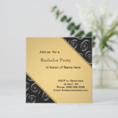 Invitation Cartons d'invitation de soirée d'enterrement de vi (Debout devant)