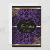 Invitation Cartons d'invitation DIY pour fête avec motif dama (Devant)