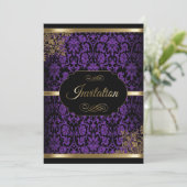 Invitation Cartons d'invitation DIY pour fête avec motif dama (Debout devant)